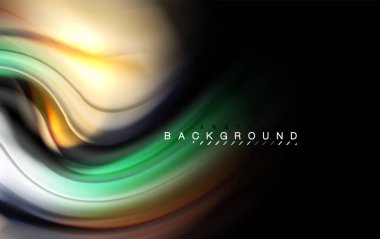 Sıvı sıvı renkler tasarım, renkli mermer veya plastik dalgalı doku arka plan, siyah, iş veya teknoloji sunu veya web broşür için parlak renkli öğeleri kapak tasarımı, duvar kağıdı