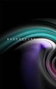 Sıvı sıvı renkler tasarım, renkli mermer veya plastik dalgalı doku arka plan, siyah, iş veya teknoloji sunu veya web broşür için parlak renkli öğeleri kapak tasarımı, duvar kağıdı