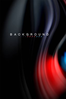 Sıvı sıvı renkler tasarım, renkli mermer veya plastik dalgalı doku arka plan, siyah, iş veya teknoloji sunu veya web broşür için parlak renkli öğeleri kapak tasarımı, duvar kağıdı