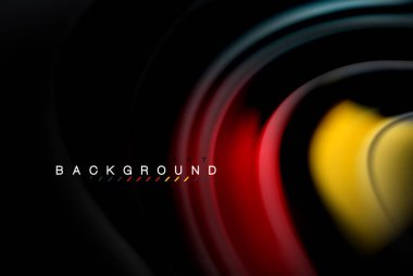 Sıvı sıvı renkler tasarım, renkli mermer veya plastik dalgalı doku arka plan, siyah, iş veya teknoloji sunu veya web broşür için parlak renkli öğeleri kapak tasarımı, duvar kağıdı