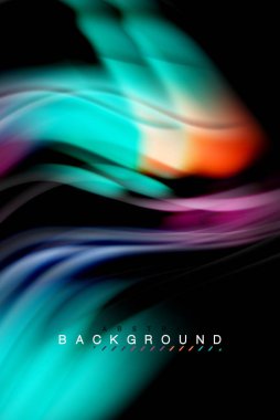 Sıvı sıvı renkler tasarım, renkli mermer veya plastik dalgalı doku arka plan, siyah, iş veya teknoloji sunu veya web broşür için parlak renkli öğeleri kapak tasarımı, duvar kağıdı