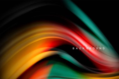 Sıvı sıvı renkler tasarım, renkli mermer veya plastik dalgalı doku arka plan, siyah, iş veya teknoloji sunu veya web broşür için parlak renkli öğeleri kapak tasarımı, duvar kağıdı