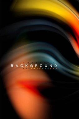 Sıvı sıvı renkler tasarım, renkli mermer veya plastik dalgalı doku arka plan, siyah, iş veya teknoloji sunu veya web broşür için parlak renkli öğeleri kapak tasarımı, duvar kağıdı