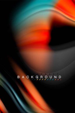 Sıvı sıvı renkler tasarım, renkli mermer veya plastik dalgalı doku arka plan, siyah, iş veya teknoloji sunu veya web broşür için parlak renkli öğeleri kapak tasarımı, duvar kağıdı