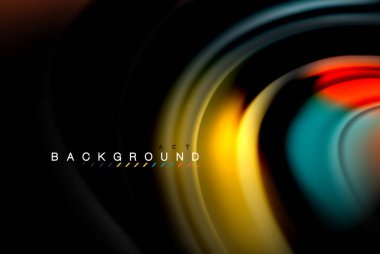 Sıvı sıvı renkler tasarım, renkli mermer veya plastik dalgalı doku arka plan, siyah, iş veya teknoloji sunu veya web broşür için parlak renkli öğeleri kapak tasarımı, duvar kağıdı