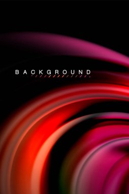 Sıvı sıvı renkler tasarım, renkli mermer veya plastik dalgalı doku arka plan, siyah, iş veya teknoloji sunu veya web broşür için parlak renkli öğeleri kapak tasarımı, duvar kağıdı