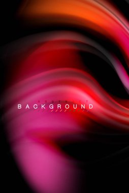 Sıvı sıvı renkler tasarım, renkli mermer veya plastik dalgalı doku arka plan, siyah, iş veya teknoloji sunu veya web broşür için parlak renkli öğeleri kapak tasarımı, duvar kağıdı