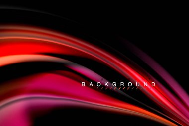 Sıvı sıvı renkler tasarım, renkli mermer veya plastik dalgalı doku arka plan, siyah, iş veya teknoloji sunu veya web broşür için parlak renkli öğeleri kapak tasarımı, duvar kağıdı