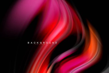 Sıvı sıvı renkler tasarım, renkli mermer veya plastik dalgalı doku arka plan, siyah, iş veya teknoloji sunu veya web broşür için parlak renkli öğeleri kapak tasarımı, duvar kağıdı