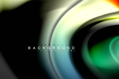 Sıvı sıvı renkler tasarım, renkli mermer veya plastik dalgalı doku arka plan, siyah, iş veya teknoloji sunu veya web broşür için parlak renkli öğeleri kapak tasarımı, duvar kağıdı