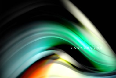 Sıvı sıvı renkler tasarım, renkli mermer veya plastik dalgalı doku arka plan, siyah, iş veya teknoloji sunu veya web broşür için parlak renkli öğeleri kapak tasarımı, duvar kağıdı