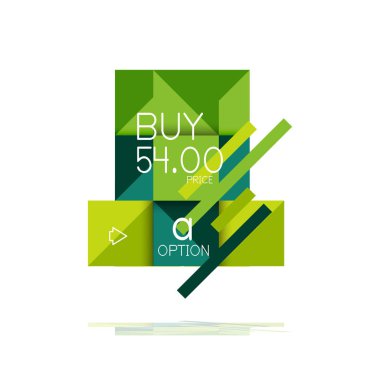 Kare seçeneğinin Infographic afiş. Bilgi ve veri görselleştirme, geometrik tasarım