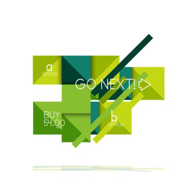 Kare seçeneğinin Infographic afiş. Bilgi ve veri görselleştirme, geometrik tasarım