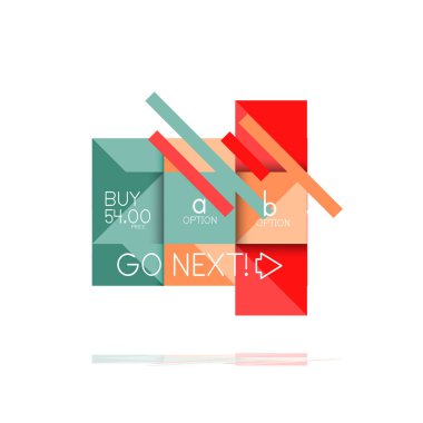 Kare seçeneğinin Infographic afiş. Bilgi ve veri görselleştirme, geometrik tasarım