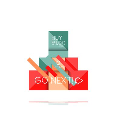 Kare seçeneğinin Infographic afiş. Bilgi ve veri görselleştirme, geometrik tasarım