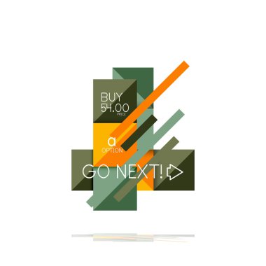 Kare seçeneğinin Infographic afiş. Bilgi ve veri görselleştirme, geometrik tasarım