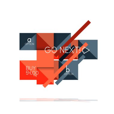 Kare seçeneğinin Infographic afiş. Bilgi ve veri görselleştirme, geometrik tasarım