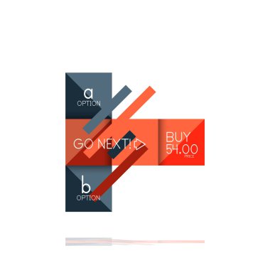 Kare seçeneğinin Infographic afiş. Bilgi ve veri görselleştirme, geometrik tasarım