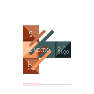 Kare seçeneğinin Infographic afiş. Bilgi ve veri görselleştirme, geometrik tasarım