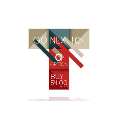 Kare seçeneğinin Infographic afiş. Bilgi ve veri görselleştirme, geometrik tasarım