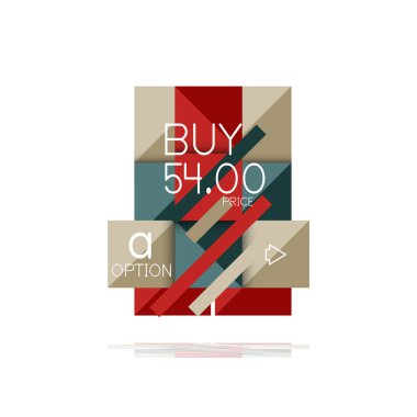 Kare seçeneğinin Infographic afiş. Bilgi ve veri görselleştirme, geometrik tasarım