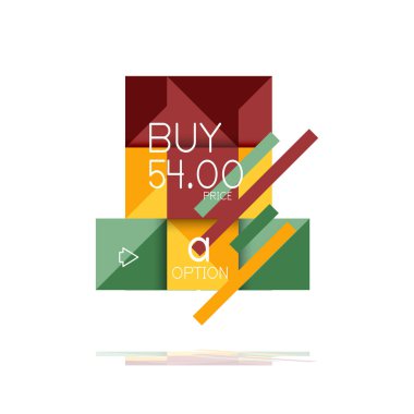 Kare seçeneğinin Infographic afiş. Bilgi ve veri görselleştirme, geometrik tasarım