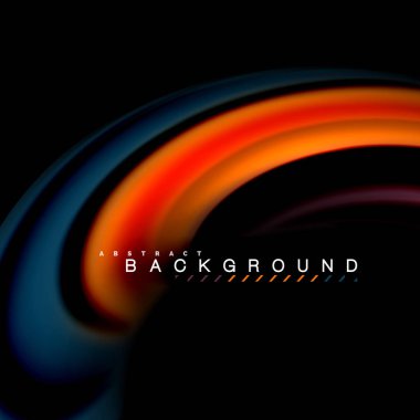 Sıvı karıştırma renkler dalga arka plan tasarlamak vektör. Renkli örgü dalgalar