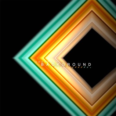 Sıvı çok renkli çizgilerle oluşturulan geometrik şekiller