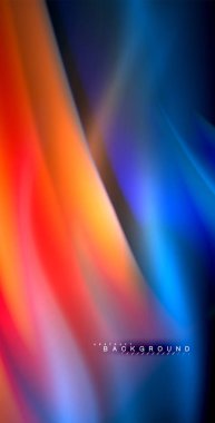 Neon parlayan dalga, sihirli enerji ve ışık arka plan