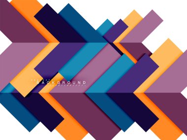 Çok renkli soyut geometrik şekiller, geometri arka plan web afiş için