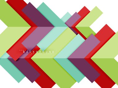 Çok renkli soyut geometrik şekiller, geometri arka plan web afiş için