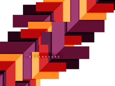 Çok renkli soyut geometrik şekiller, geometri arka plan web afiş için