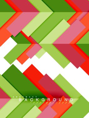 Çok renkli soyut geometrik şekiller, geometri arka plan web afiş için