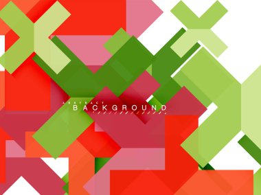 Çok renkli soyut geometrik şekiller, geometri arka plan web afiş için