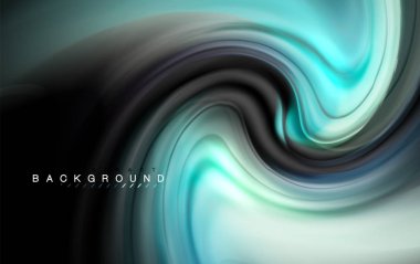 Sıvı sıvı renkler tasarım, renkli mermer veya plastik dalgalı doku arka plan, siyah, iş veya teknoloji sunu veya web broşür için parlak renkli öğeleri kapak tasarımı, duvar kağıdı