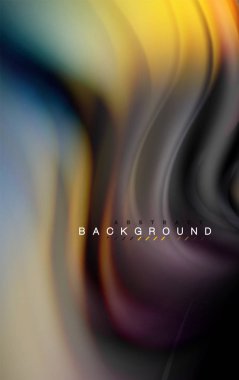 Sıvı sıvı renkler tasarım, renkli mermer veya plastik dalgalı doku arka plan, siyah, iş veya teknoloji sunu veya web broşür için parlak renkli öğeleri kapak tasarımı, duvar kağıdı