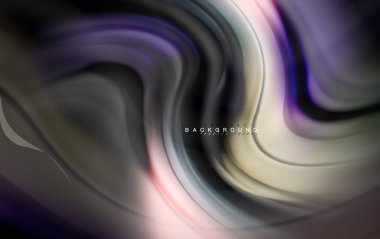 Sıvı sıvı renkler tasarım, renkli mermer veya plastik dalgalı doku arka plan, siyah, iş veya teknoloji sunu veya web broşür için parlak renkli öğeleri kapak tasarımı, duvar kağıdı