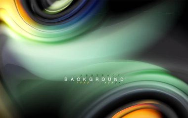 Sıvı sıvı renkler tasarım, renkli mermer veya plastik dalgalı doku arka plan, siyah, iş veya teknoloji sunu veya web broşür için parlak renkli öğeleri kapak tasarımı, duvar kağıdı