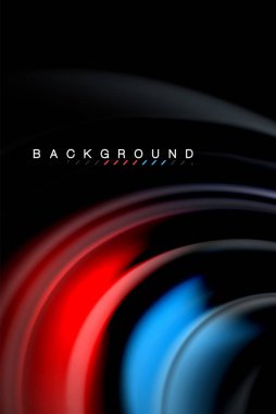 Sıvı sıvı renkler tasarım, renkli mermer veya plastik dalgalı doku arka plan, siyah, iş veya teknoloji sunu veya web broşür için parlak renkli öğeleri kapak tasarımı, duvar kağıdı