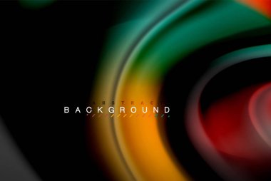 Sıvı sıvı renkler tasarım, renkli mermer veya plastik dalgalı doku arka plan, siyah, iş veya teknoloji sunu veya web broşür için parlak renkli öğeleri kapak tasarımı, duvar kağıdı