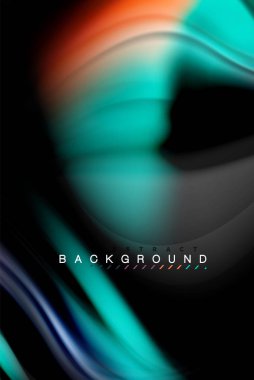 Sıvı sıvı renkler tasarım, renkli mermer veya plastik dalgalı doku arka plan, siyah, iş veya teknoloji sunu veya web broşür için parlak renkli öğeleri kapak tasarımı, duvar kağıdı