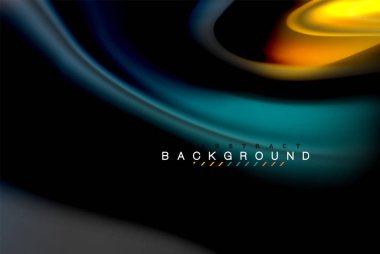 Sıvı sıvı renkler tasarım, renkli mermer veya plastik dalgalı doku arka plan, siyah, iş veya teknoloji sunu veya web broşür için parlak renkli öğeleri kapak tasarımı, duvar kağıdı