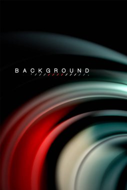 Sıvı sıvı renkler tasarım, renkli mermer veya plastik dalgalı doku arka plan, siyah, iş veya teknoloji sunu veya web broşür için parlak renkli öğeleri kapak tasarımı, duvar kağıdı