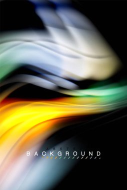 Sıvı sıvı renkler tasarım, renkli mermer veya plastik dalgalı doku arka plan, siyah, iş veya teknoloji sunu veya web broşür için parlak renkli öğeleri kapak tasarımı, duvar kağıdı