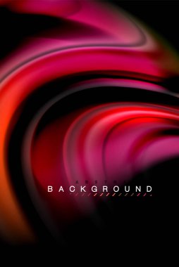 Sıvı sıvı renkler tasarım, renkli mermer veya plastik dalgalı doku arka plan, siyah, iş veya teknoloji sunu veya web broşür için parlak renkli öğeleri kapak tasarımı, duvar kağıdı