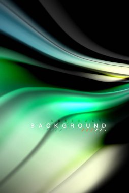 Sıvı sıvı renkler tasarım, renkli mermer veya plastik dalgalı doku arka plan, siyah, iş veya teknoloji sunu veya web broşür için parlak renkli öğeleri kapak tasarımı, duvar kağıdı