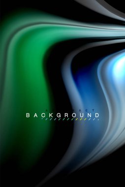 Sıvı sıvı renkler tasarım, renkli mermer veya plastik dalgalı doku arka plan, siyah, iş veya teknoloji sunu veya web broşür için parlak renkli öğeleri kapak tasarımı, duvar kağıdı