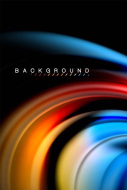 Sıvı sıvı renkler tasarım, renkli mermer veya plastik dalgalı doku arka plan, siyah, iş veya teknoloji sunu veya web broşür için parlak renkli öğeleri kapak tasarımı, duvar kağıdı