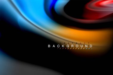 Sıvı sıvı renkler tasarım, renkli mermer veya plastik dalgalı doku arka plan, siyah, iş veya teknoloji sunu veya web broşür için parlak renkli öğeleri kapak tasarımı, duvar kağıdı