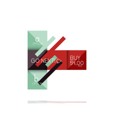 Kare seçeneğinin Infographic afiş. Bilgi ve veri görselleştirme, geometrik tasarım